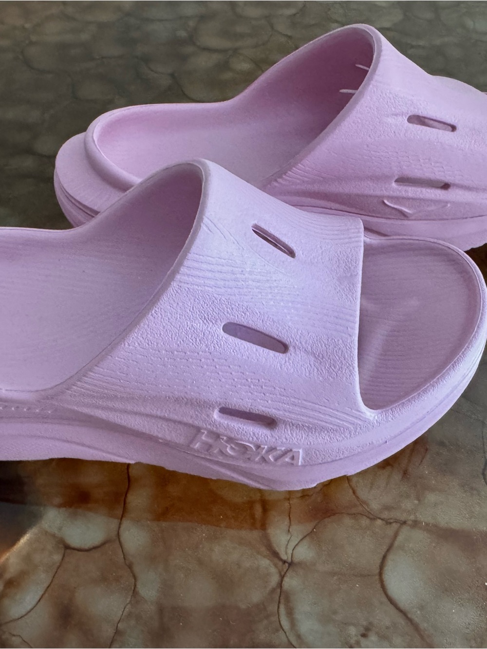 HOKA Pink Foam Slide Sandals New. - Picture 3 of 4